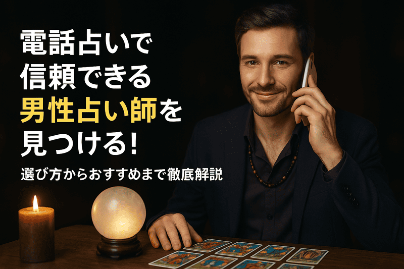 電話占いで信頼できる男性占い師を見つける！選び方からおすすめまで徹底解説